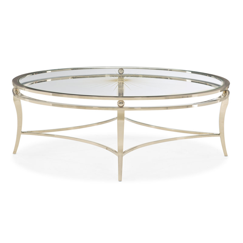 Caracole Classic Glass Top Coffee Table