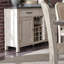 Buffet blanc Janiya avec rangement pour le vin