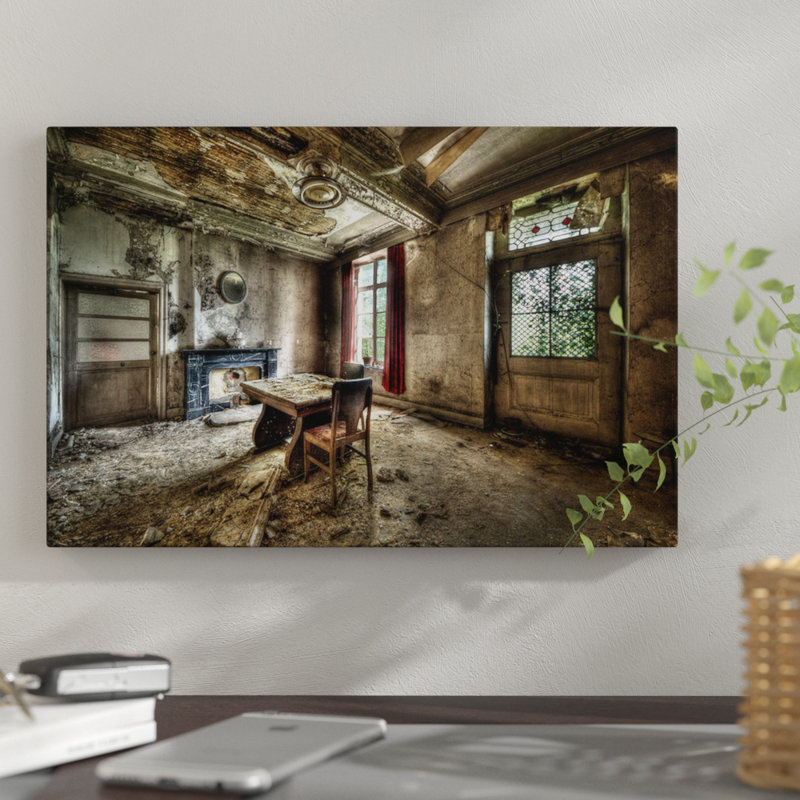 Château de Vivre I par Ivo Sneeuw - reproduction de photo sur toile, H 8 po x l 12 po x P 0,75 po, Toile tendue, Pas de tapis