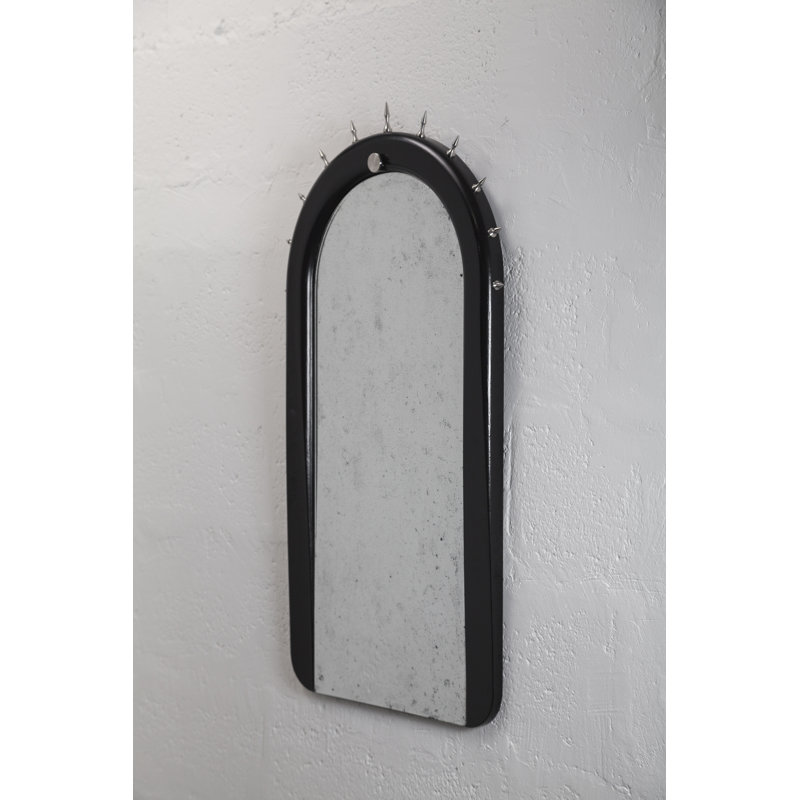 Sitiera Solid Wood Wall Mirror, Silver