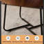 Table basse Nesting, table de salon centrale de 20 po + 28 po avec design cannelé, table d'appoint moderne