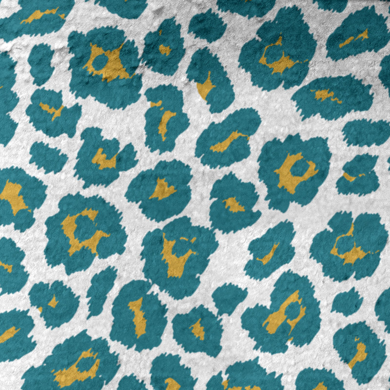 Lucida Bath Towel, Microfiber, White/Gold/Teal