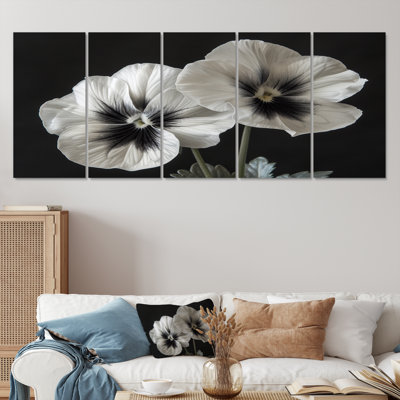 Graig - Pansies Wall Art Print Set