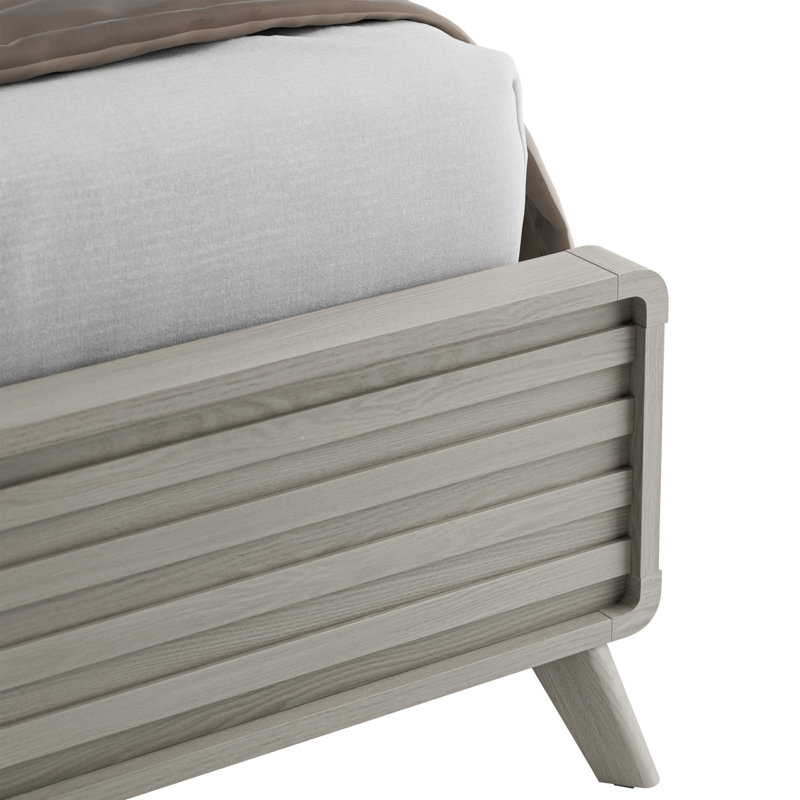Dvorak Solid Wood LED Panel Bed, Queen