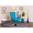 Marilo LeatherSoft Swivel Side Reception Chair with Bowed Seat - Guest Seating-1960190054