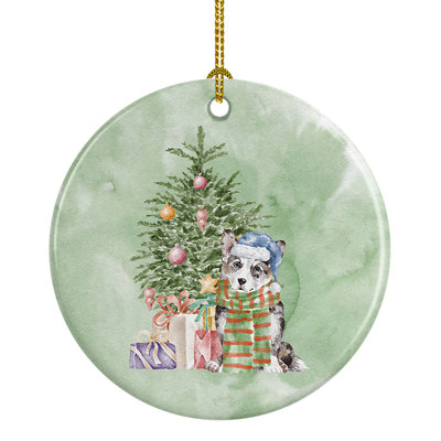 Figurine décorative de Noël Cardigan Corgi
