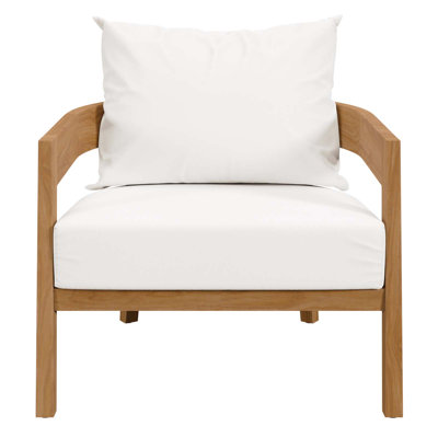 Modway Brisbane Teak Wood Outdoor Patio Armchair