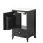 Meuble-lavabo de 20 po avec lavabo, armoire de salle de bain avec porte à fermeture douce, support de rangement et tiroir-114410850
