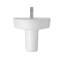 Nuie Luna White Vitreous China U-Shaped Sink with Overflow-1355378444
