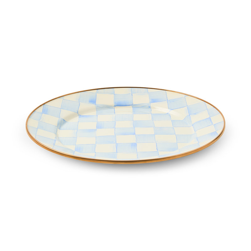 Sky Check Dinner Plate