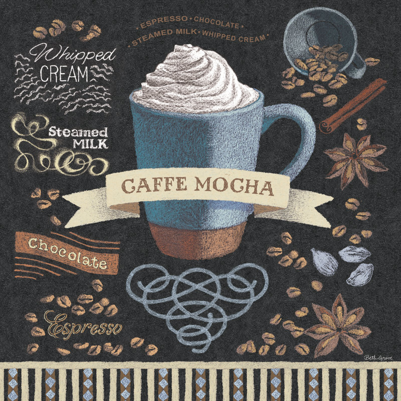 " Mocha Square " by Beth Grove, 12" H x 12" W