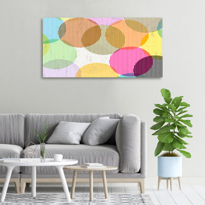 Colourful Circles - Wrapped Canvas Print