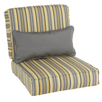 Foster Outdoor 5'' Lounge Chair Seat / Back Cushion