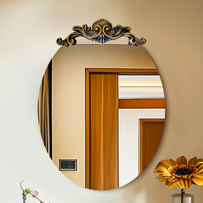 Miroir mural ovale
