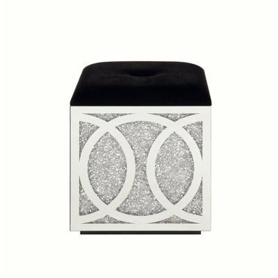 Anonna Faux Leather Ottoman