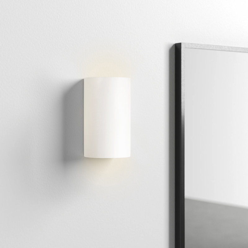 Pacursa Ceramic Dimmable Flush Mounted Sconce, Midnight Sky/Matte White, Integrated LED, 9.5" H x 5.75" W x 4.5" D