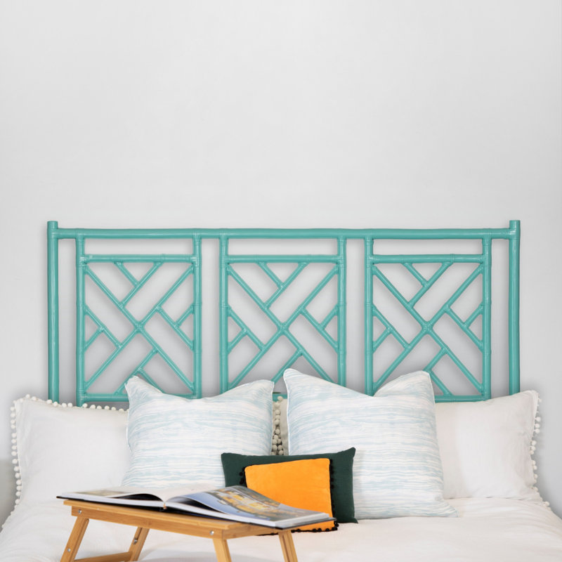Lit standard Chippendale, Blanc, Lit double