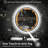 Gaulrapp Frameless Rounded Anti Fog LED Lighted Dimmable Wall Mounted Bathroom Vanity Mirror-2083067519