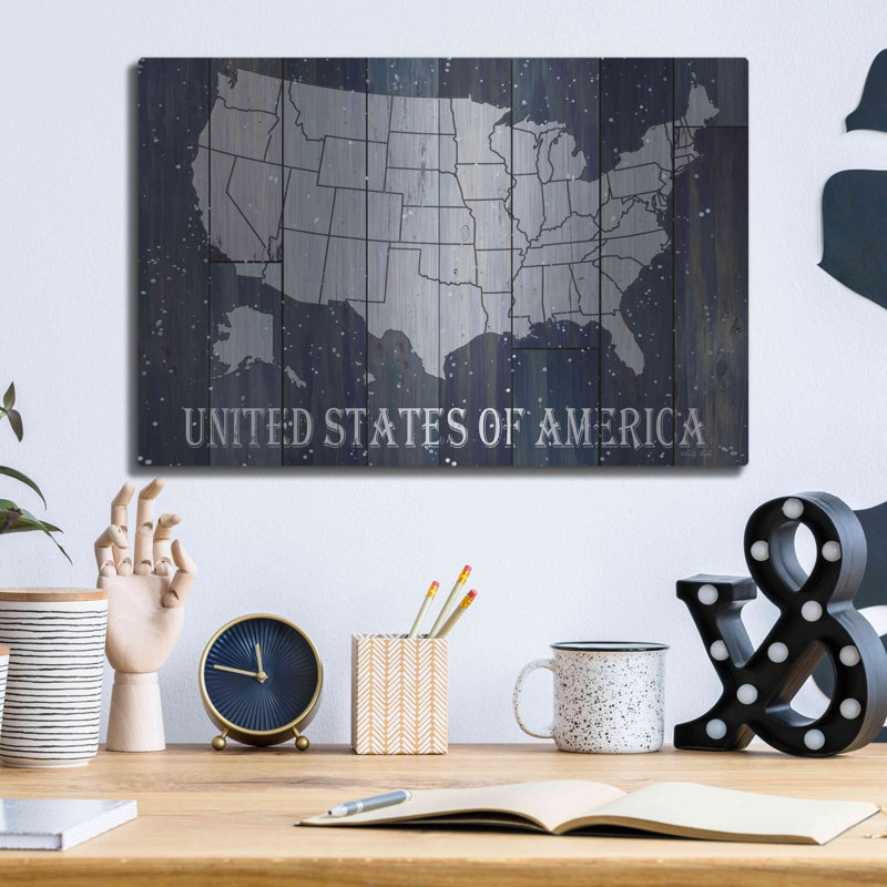 «Navy United States Of America» par Cindy Jacobs, H 12 po x l 16 po