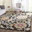 Tapis floral en laine touffeté à la main Emrick-1876058158