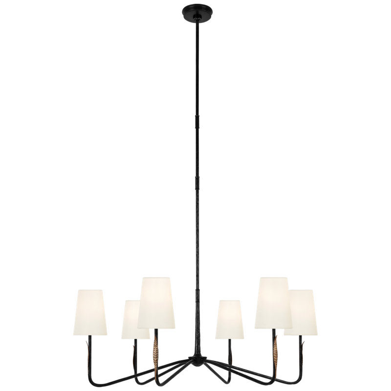 Kairos 6 - Light Metal Chandelier by Thomas O'Brien