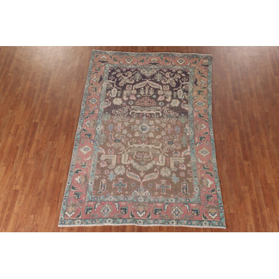 Handmade Wool Traditional Area Rug 6x9