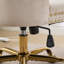 Fauteuil de bureau moderne capitonné en velours capitonné à boutons, fauteuil de bureau pivotant sans accoudoirs-118665633