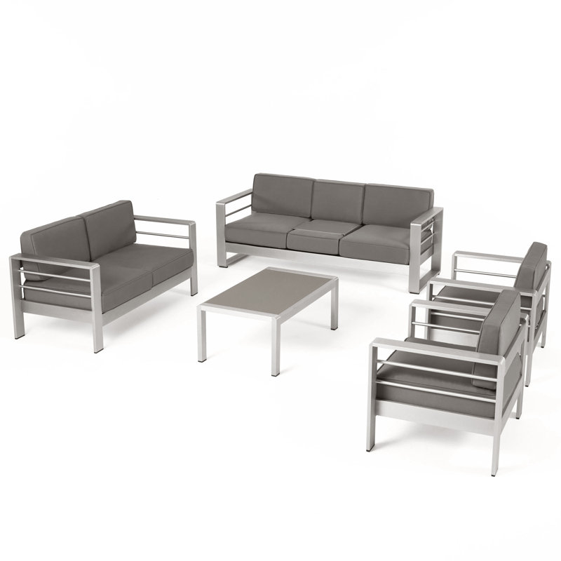 Cape 7 - Person Patio Conversation Set with Cushions