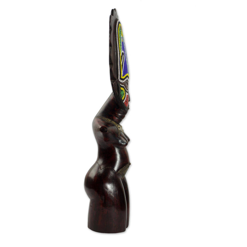 Good Life Obrapa Beaded Wood Sculpture
