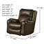 Fauteuil inclinable et pivotant en cuir véritable Contour-90139440-90139441