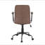 Chaise de bureau en similicuir espresso