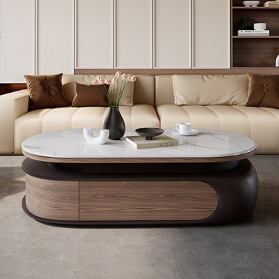 Table basse moderne en pierre micro-cristalline
