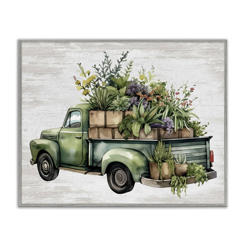 Art de giclée encadrée par Greenery, H 24 po x l 30 po, Estampe numérique Farmhouse