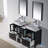 Mance 60.12'' Double Bathroom Vanity with Ceramic Top-24551098