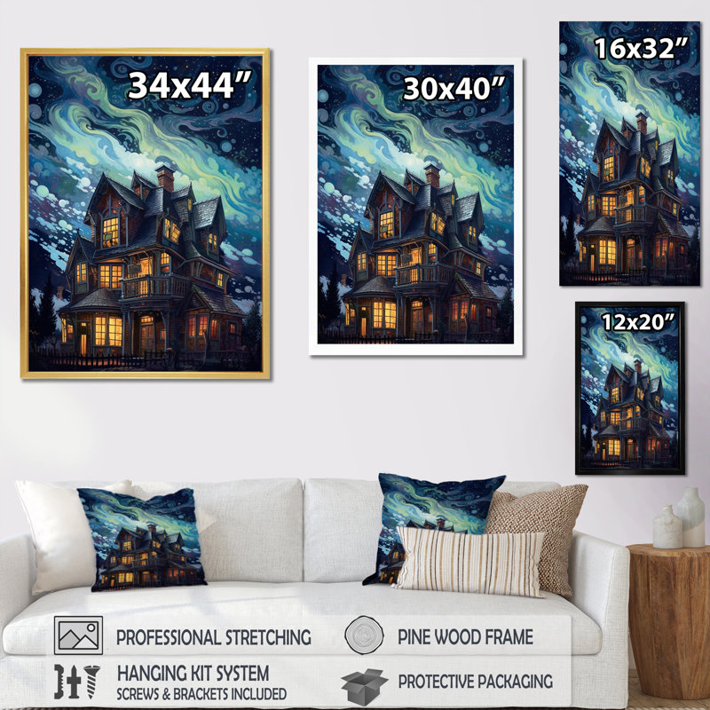 «Night's Keep I» sur toile, H 20 po x l 12 po x P 1 po, Toile tendue