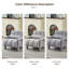 Chaise d'appoint rembourrée avec accoudoirs 28 po Jakeim-2018038013
