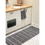 Tapis noir / blanc en coton tissé à plat à la main Steverson-273138452-273138453