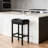 Set Of 2, Backless With Soft Leather Seat, 400 Lb Heavy Duty Padded Saddle Chair For Modern Kitchen Island-375849205-382539224-385396563