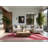 Soft Plush Everitt Valentines Modern & Contemporary Abstract Area Rug in Pink – Rose Binding-1925327135
