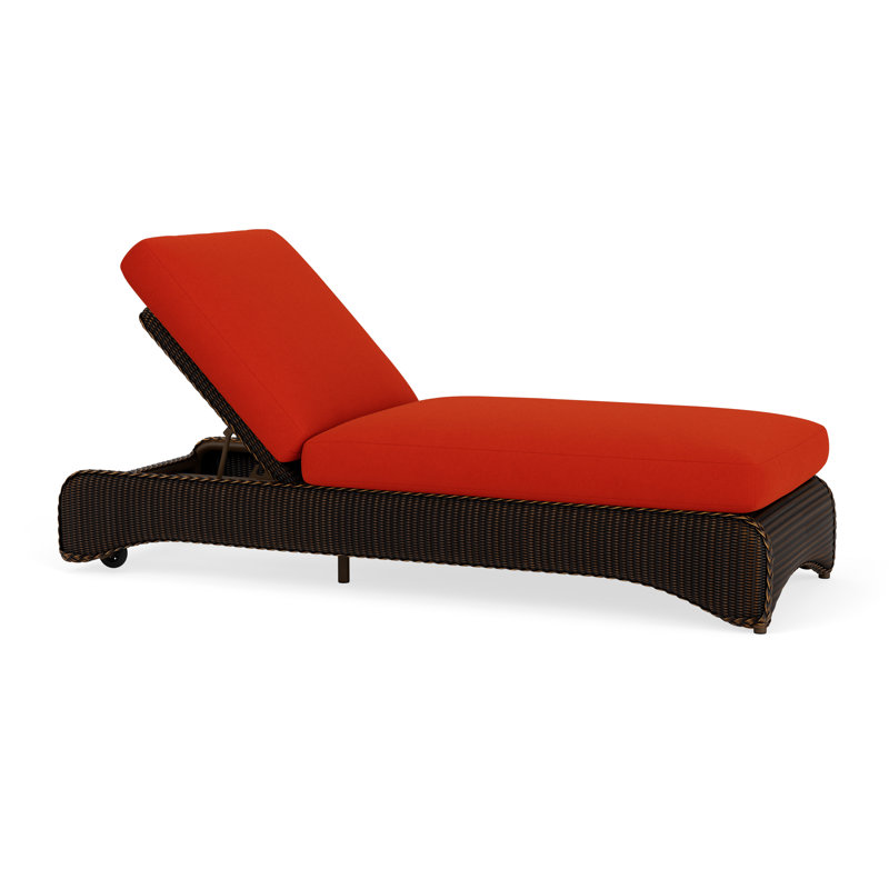 Loom Outdoor Chaise Lounge, Mink, Fife Sahara