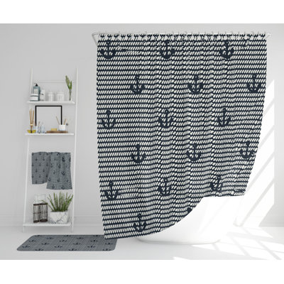 Nashira Polyester Shower Curtain Set