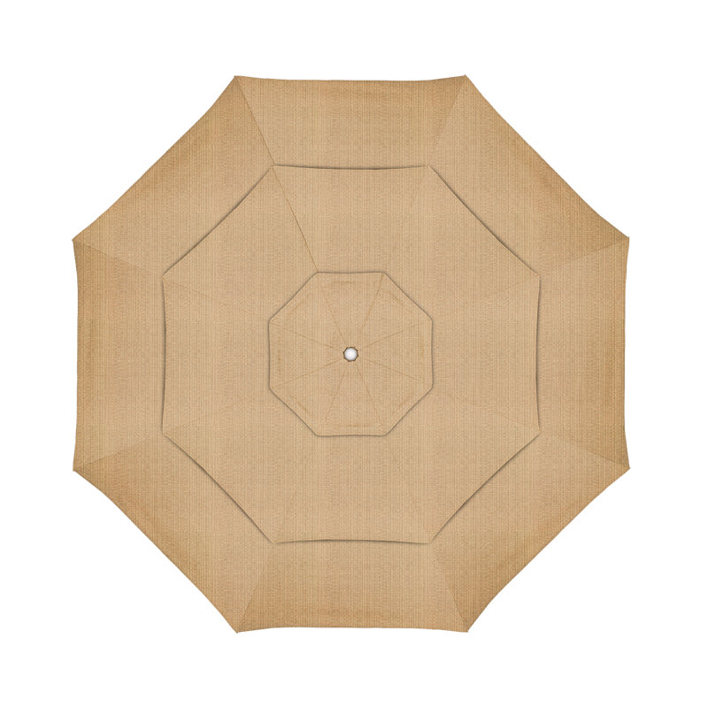 Parasol de marché Broadmeade octogonal Sunbrella, Performance paille