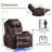 SET of 2 Dual Motor Power Swivel Rocker Recliner Chair with Heat and Massage,Electric Glider Rocking Chairs for Nursery,Theater Seating with LED Lights, USB A/USB C Ports for Living Room-1389141428