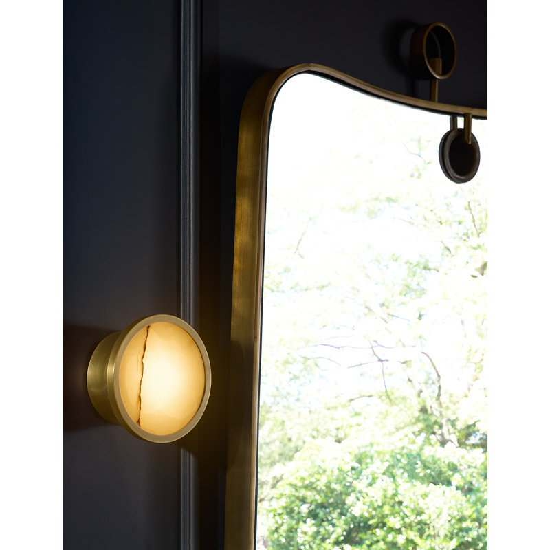 Louisa 1 - Light LED Flush Mount, Antique Brass