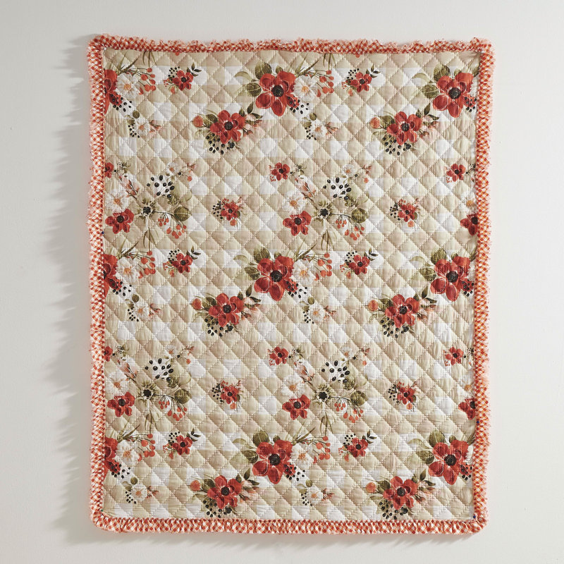 Greenland Home Fashions Wheatley Throw – 50" x 60" Reversible Patchwork Polyester Quilted Blanket