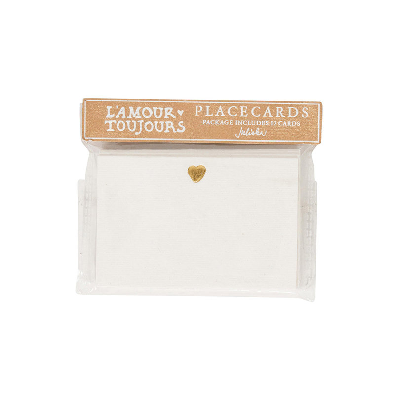 L'amour Toujours Place Card Set/12 - Gold