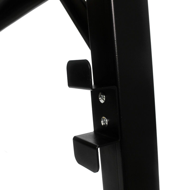Metal Adjustable Worktable With Socket And Wooden Top