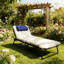 Chaise longue d'extérieur, chaise longue pliante-106660613