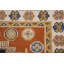 Tapis oriental orange en laine Kazak noué à la main 4 x 6