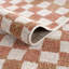 Tapis terre cuite / rouille à carreaux Jasha-686347342-690130682